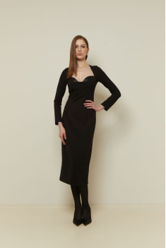 Трикотажное платье Elema 5К-12959-1-164 чёрный