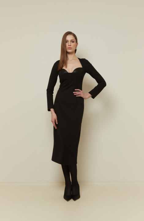 Трикотажное платье Elema 5К-12959-1-164 чёрный