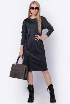 Трикотажное платье Patriciа C15030 графит,черный