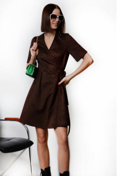 Трикотажное платье Patriciа NY15257-К коричневый