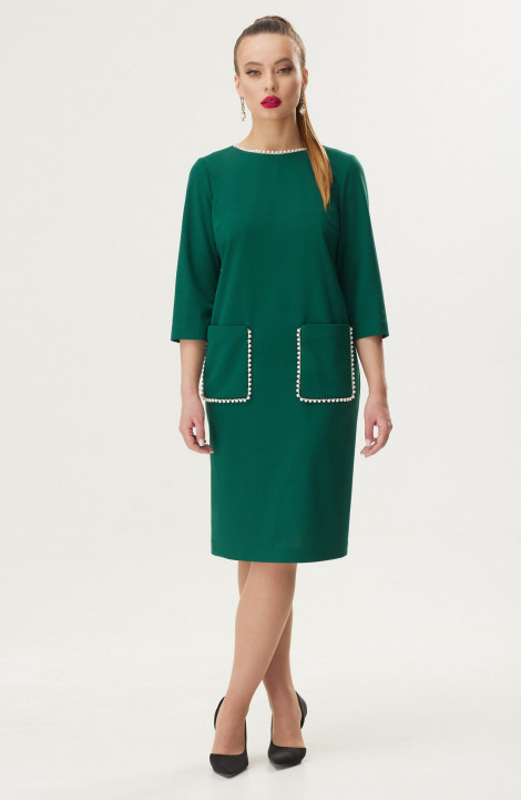 Трикотажное платье Galean Style 924 зеленый