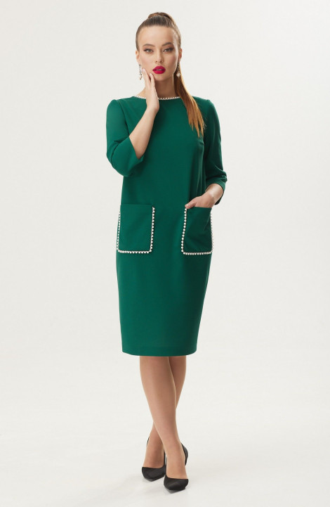 Трикотажное платье Galean Style 924 зеленый