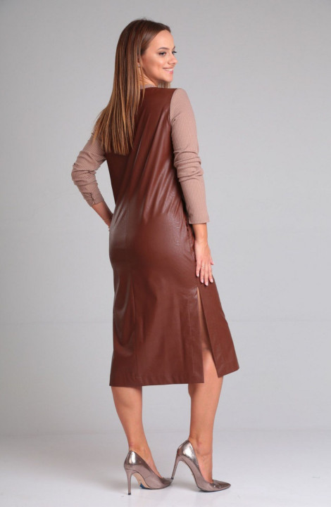 Трикотажное платье Gamma Gracia 688 коричневый