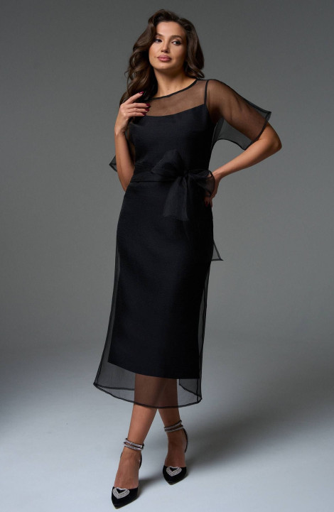 Платье LeNata 16356 черный