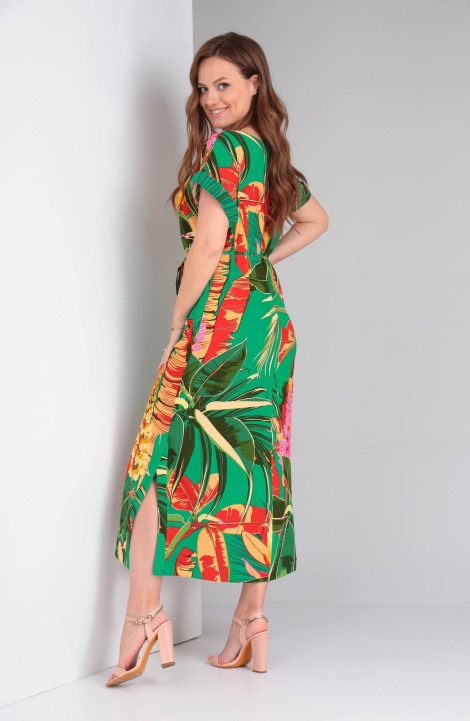 Платье TVIN 7733 зеленый_банан