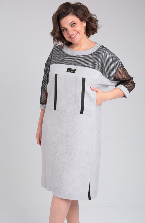 Платье ANASTASIA MAK 1174 серый