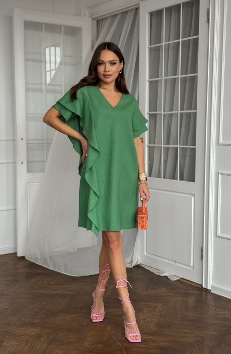 Платье Dilana VIP 2049 зелень
