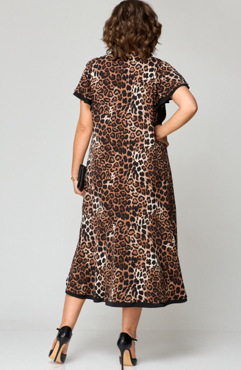 Платье EVA GRANT 7223 леопард+принт
