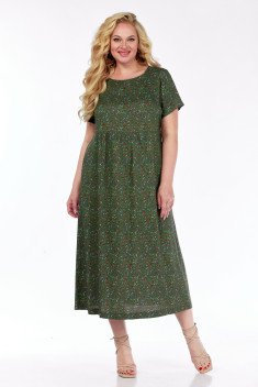 Платье LadyThreeStars 2487 зеленый