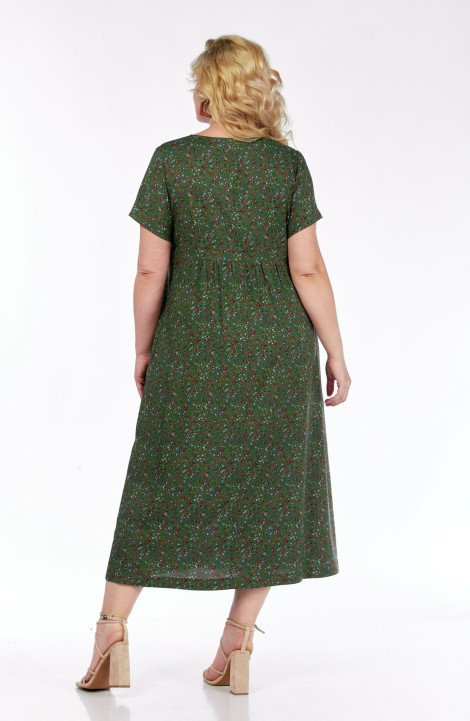 Платье LadyThreeStars 2487 зеленый