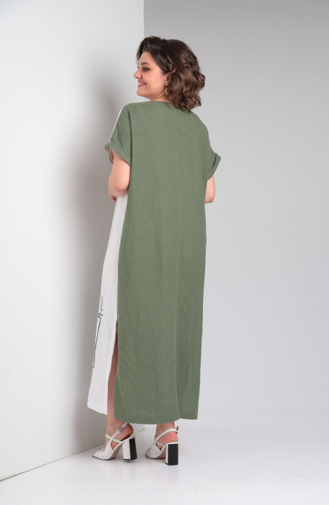Платье Rishelie 948 зеленый_мох