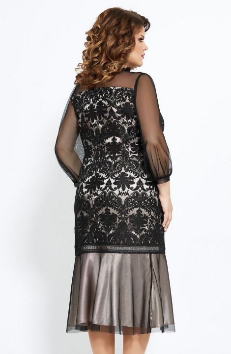 Шифоновое платье Mira Fashion 4767 черный