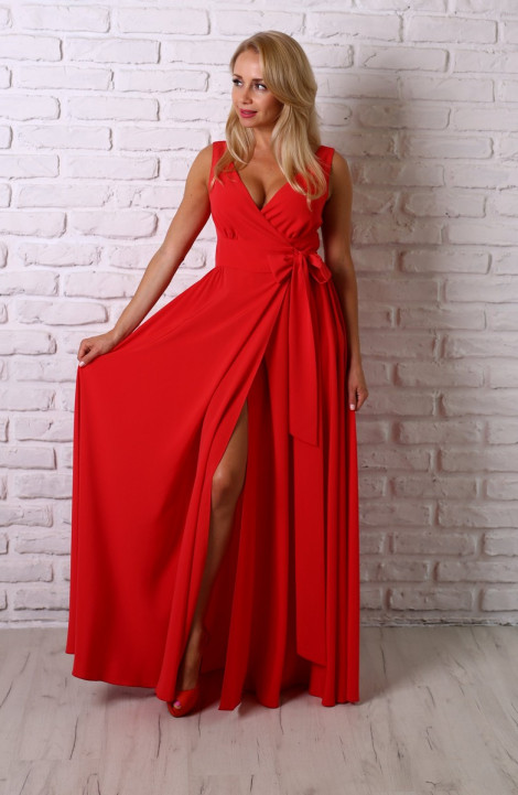 Платье Avila 0632 красный