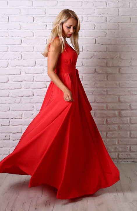 Платье Avila 0632 красный