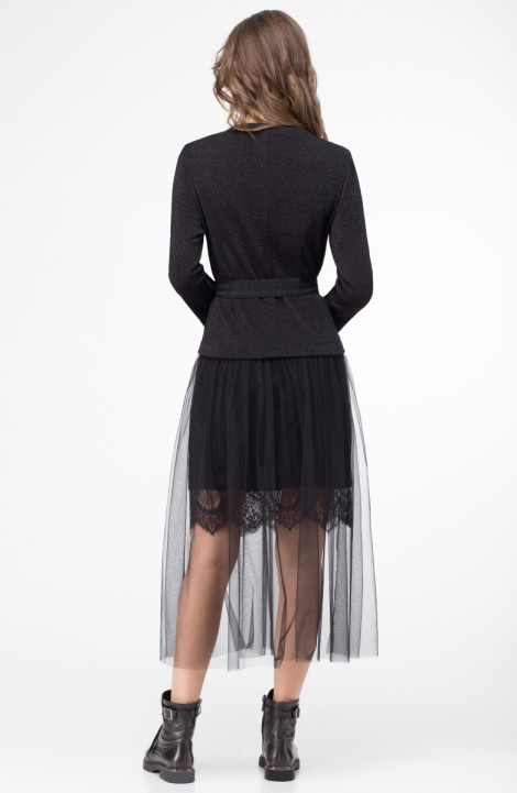 Трикотажное платье Линия Л Б-1706 чёрный