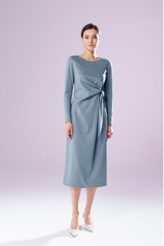 женские платья Prestige 4410/170 серо-голубой