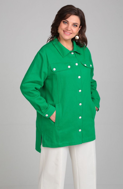 женские рубашки Mubliz 028 зеленый