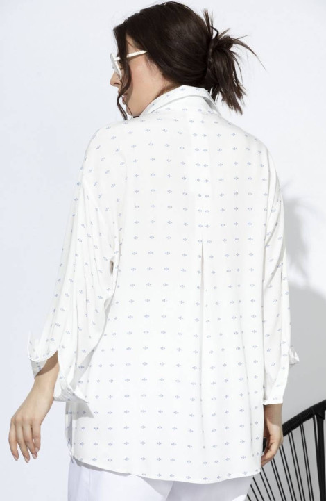 женские рубашки SOVA 11100 молочный_дизайн