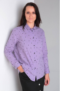 женские рубашки Ma Vie М648-1 фиолетовый
