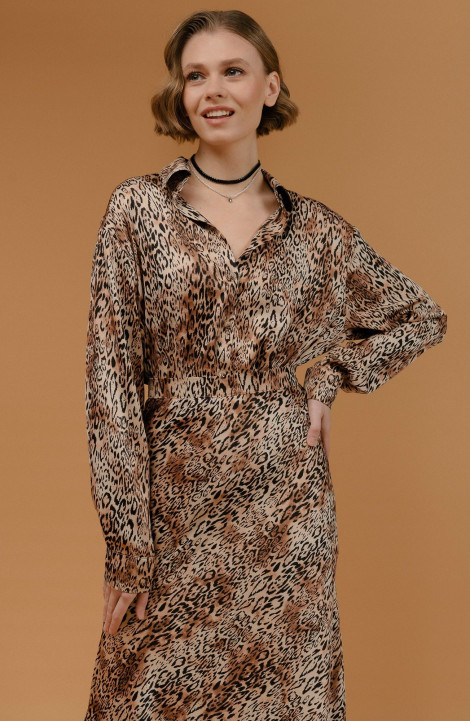 женские рубашки JRSy 2389 леопард