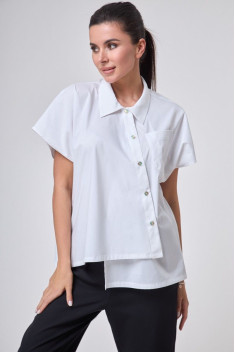 женские рубашки Anelli 1227 белый
