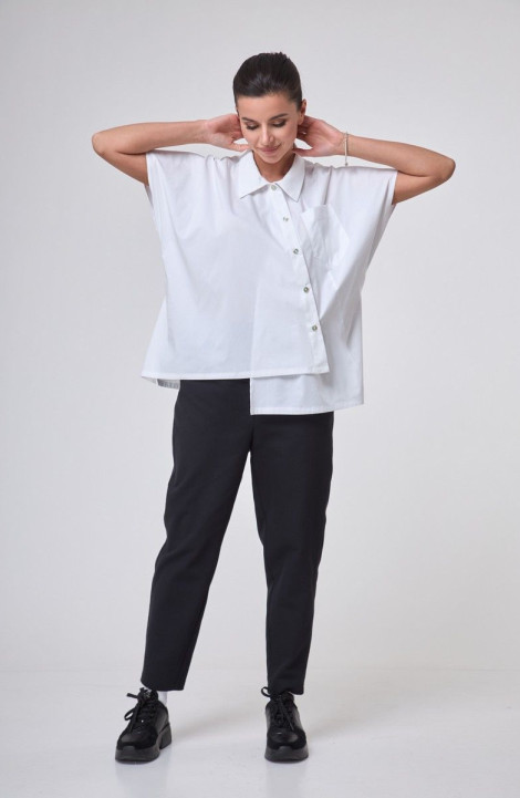 женские рубашки Anelli 1227 белый