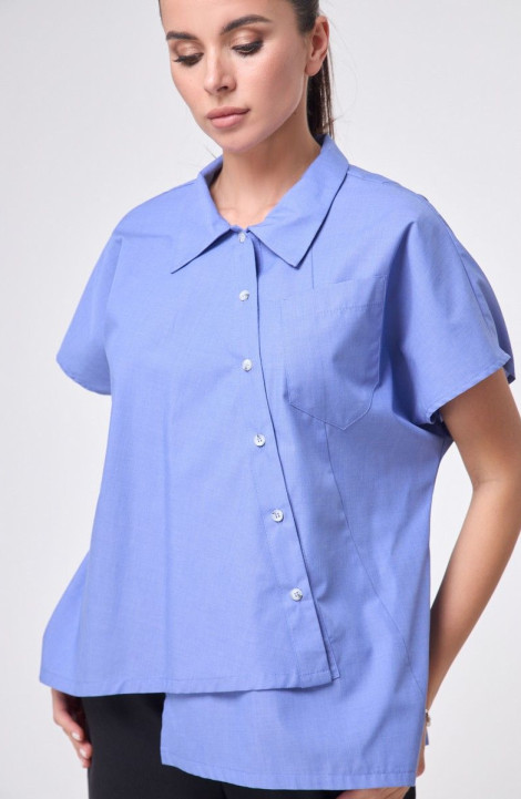 женские рубашки Anelli 1227 синий