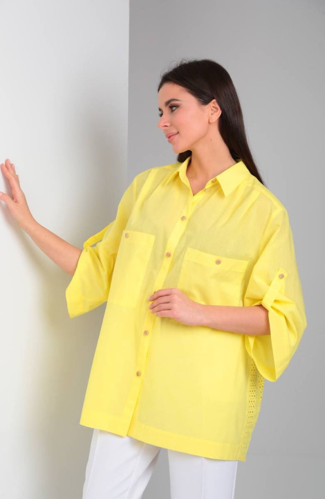 женские рубашки TVIN 7625 желтый