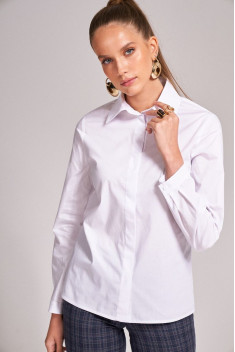 женские рубашки KaVaRi 4001.1 белый
