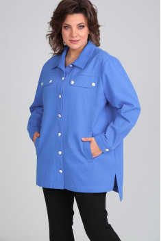 женские рубашки Mubliz 028 голубой