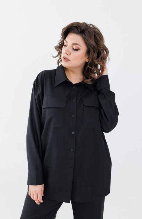 женские рубашки Anelli 1293.1 черный