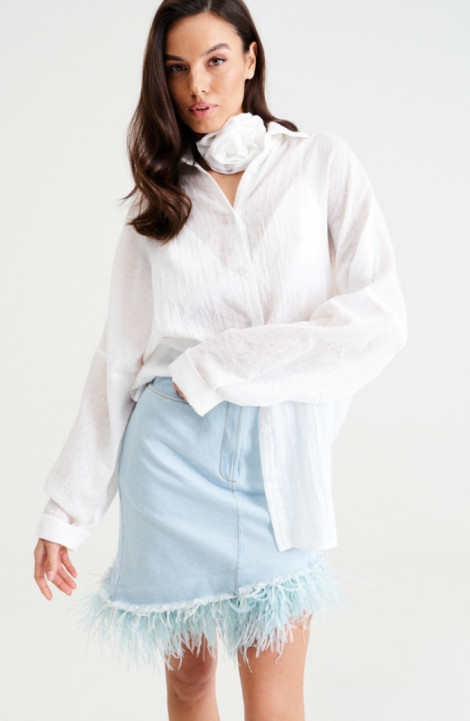 женские рубашки MUA 46-303-white