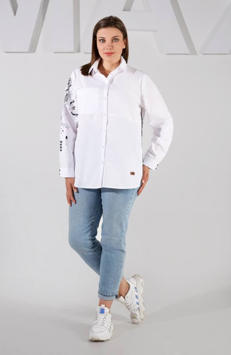 женские рубашки MAX 1-050 белый