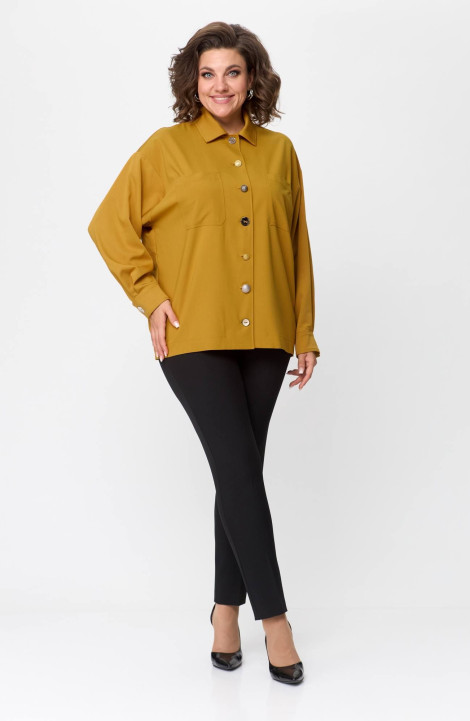 женские рубашки Avenue Fashion 0310-2 горчица