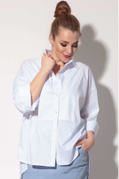 женские рубашки SOVA 11101 белый