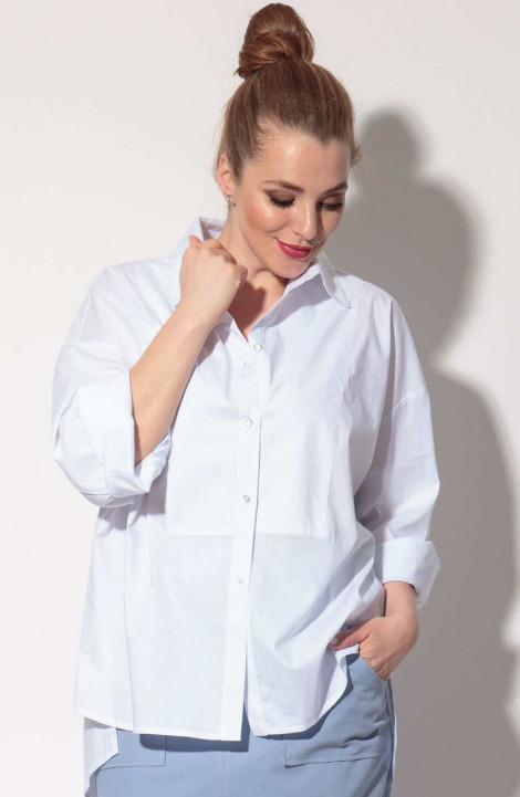 женские рубашки SOVA 11101 белый