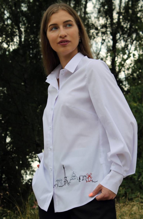 женские рубашки Arisha 2029-1 белый