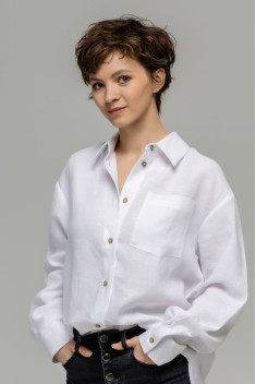 женские рубашки Twok 501225 белый