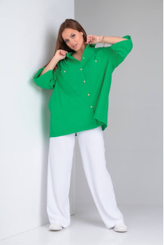 женские рубашки TVIN 7625 зеленый