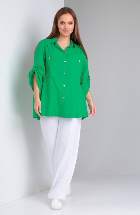 женские рубашки TVIN 7625 зеленый