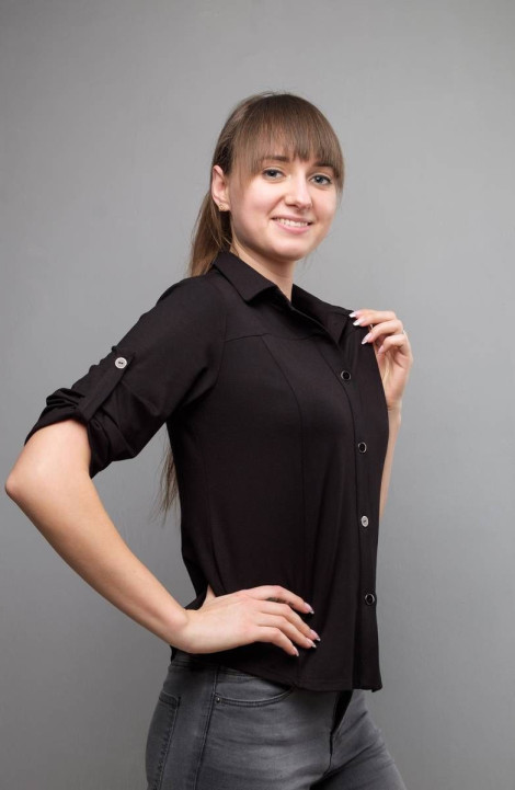 женские рубашки Mita ЖМ726а черный