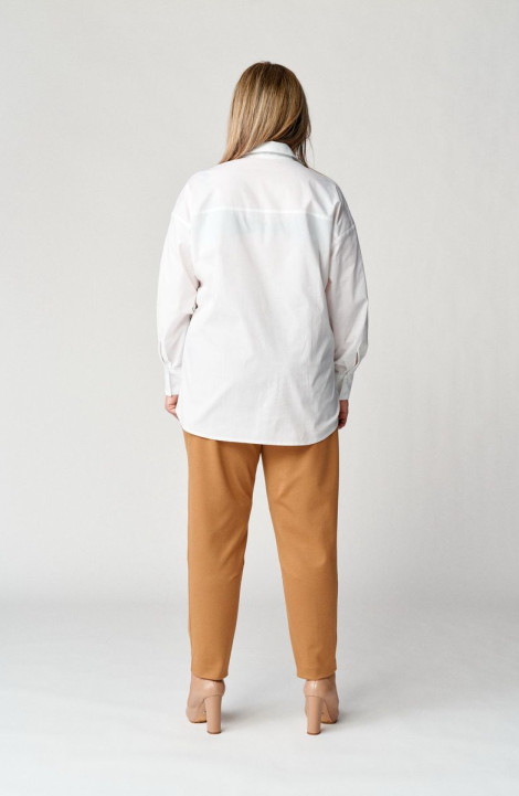 женские рубашки Almirastyle 152-1 белый