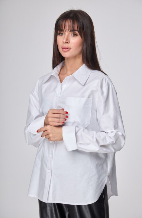 женские рубашки Anelli 1203 белый