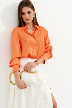 женские рубашки Ketty К-06040w оранжевый