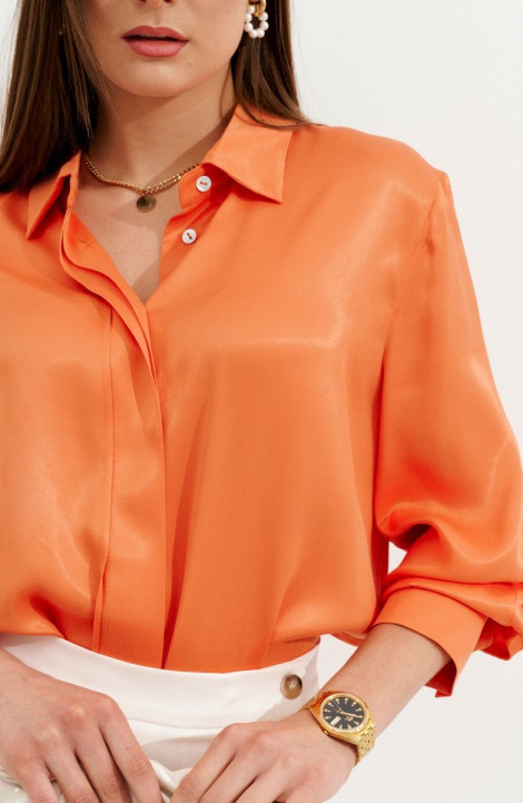женские рубашки Ketty К-06040w оранжевый