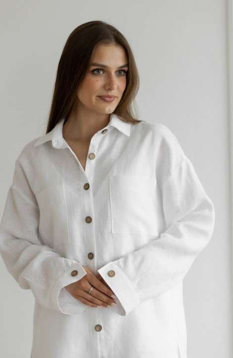 женские рубашки Atelero 1057 белый