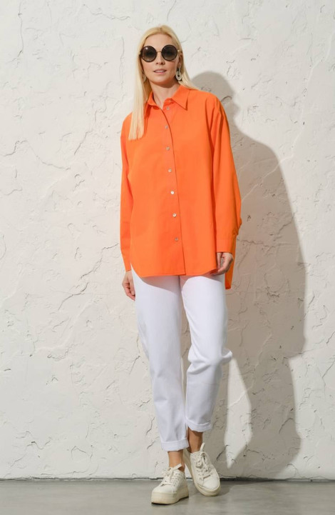 женские рубашки Achosa 1422 оранжевый