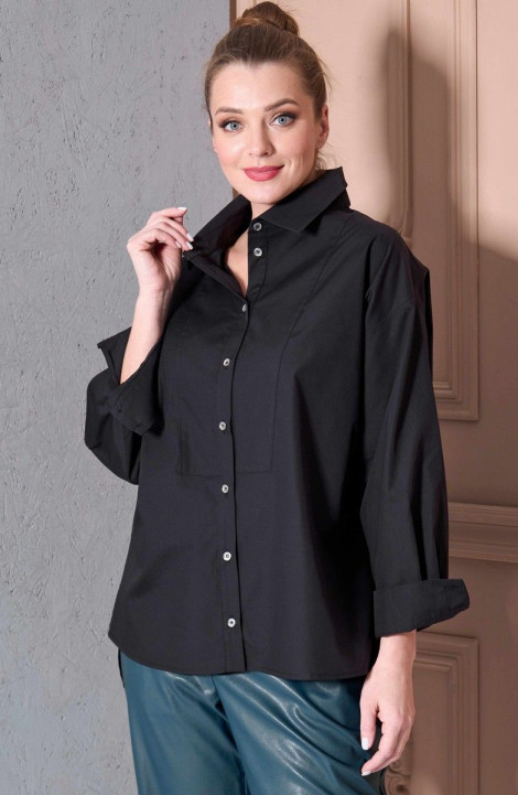 женские рубашки SOVA 11101 черный