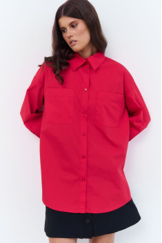 женские рубашки FLAIM 1006.01 красный