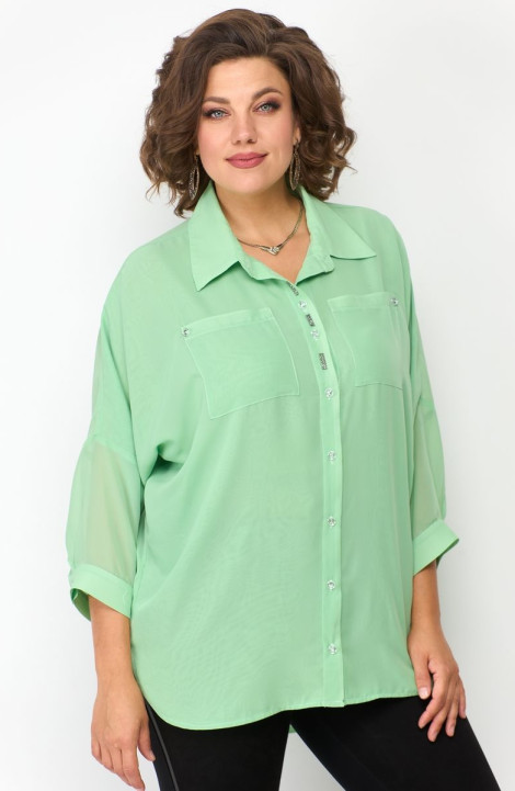 женские рубашки Solomeya Lux 869 салатовый